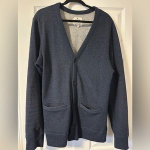 Reigning Champ Navy Cardigan in Size Large